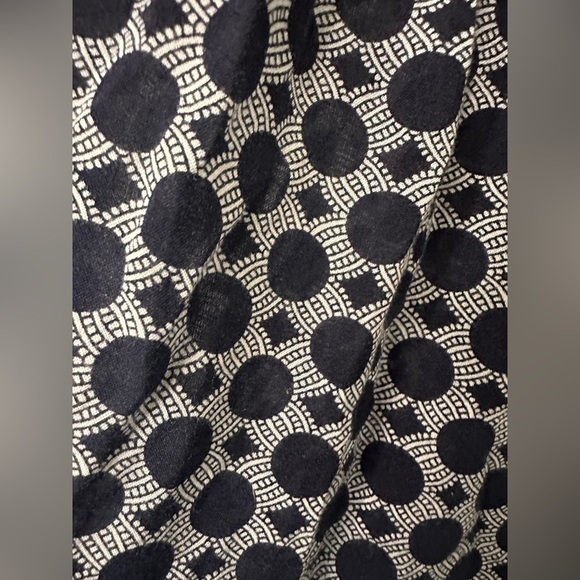 Chico's Size 2 Black Gray Circle Print Tank Maxi Dress Shirred Top Smocked - Picture 3 of 5